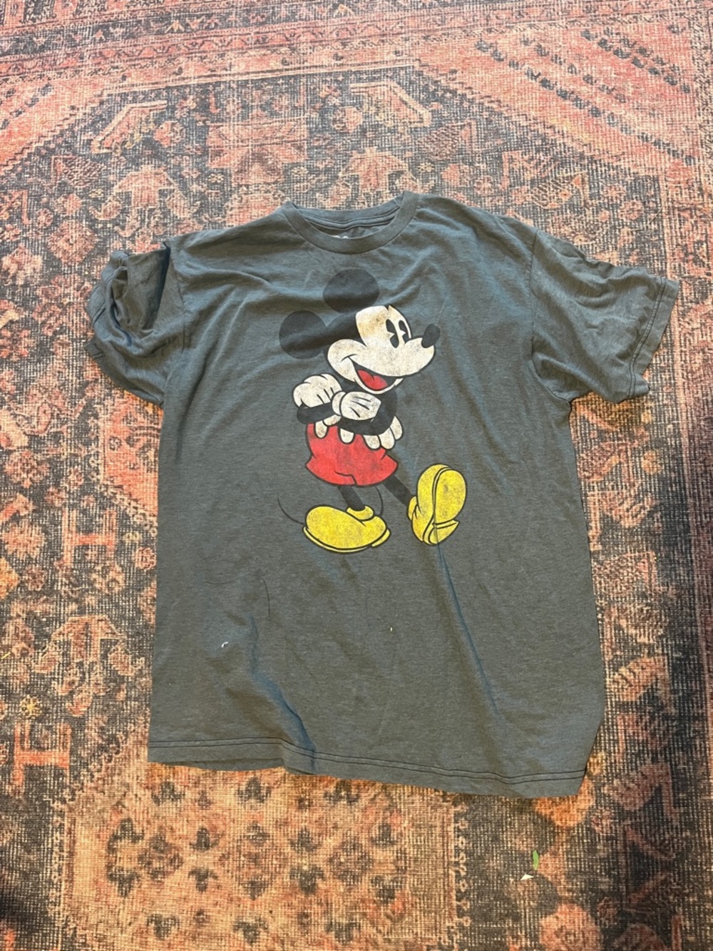 Mickey Mouse Graphic Tee in Teal Blue